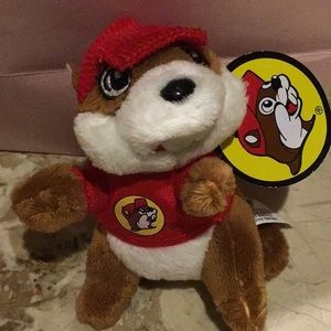 Buc- cee Beaver mini plush keychain from famous Bucees rest stop